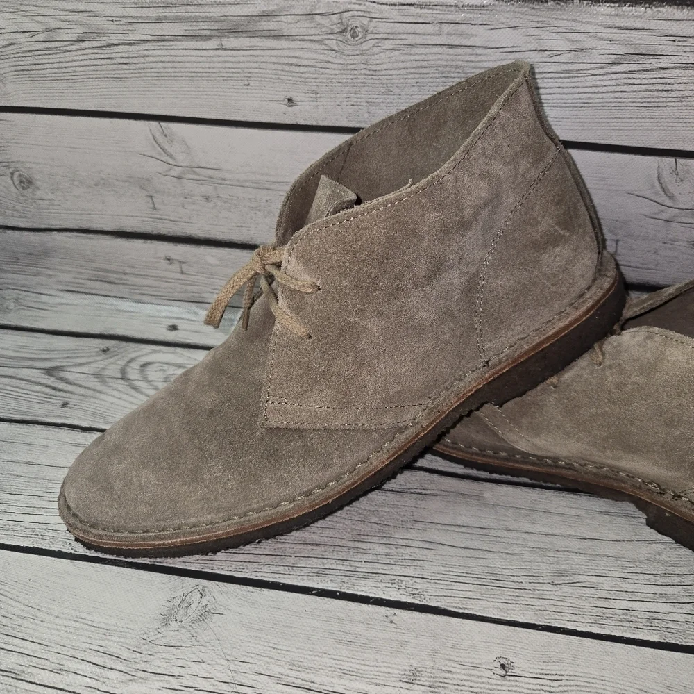 Rhodes Made in Italy Suede Chukka Boots Desert Style Crepe Sole Size 10